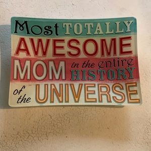 NWT Mom Glass Tray/Plate.